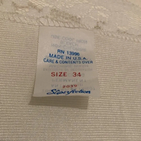 Sliperfection White Lace Accents Under Full Slip Vintage Non Cling Petticoat - Picture 3 of 5
